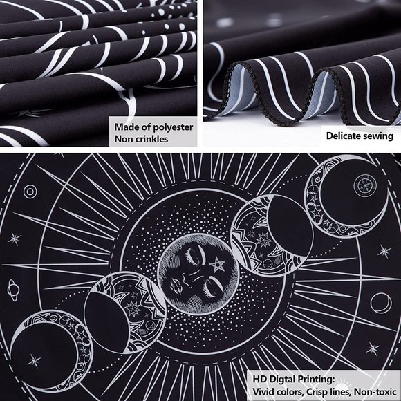 Tarot Card Tapestry Aesthetic Vintage Astrology Tapestry Wall Hanging Home Decor - Picture 4 of 7